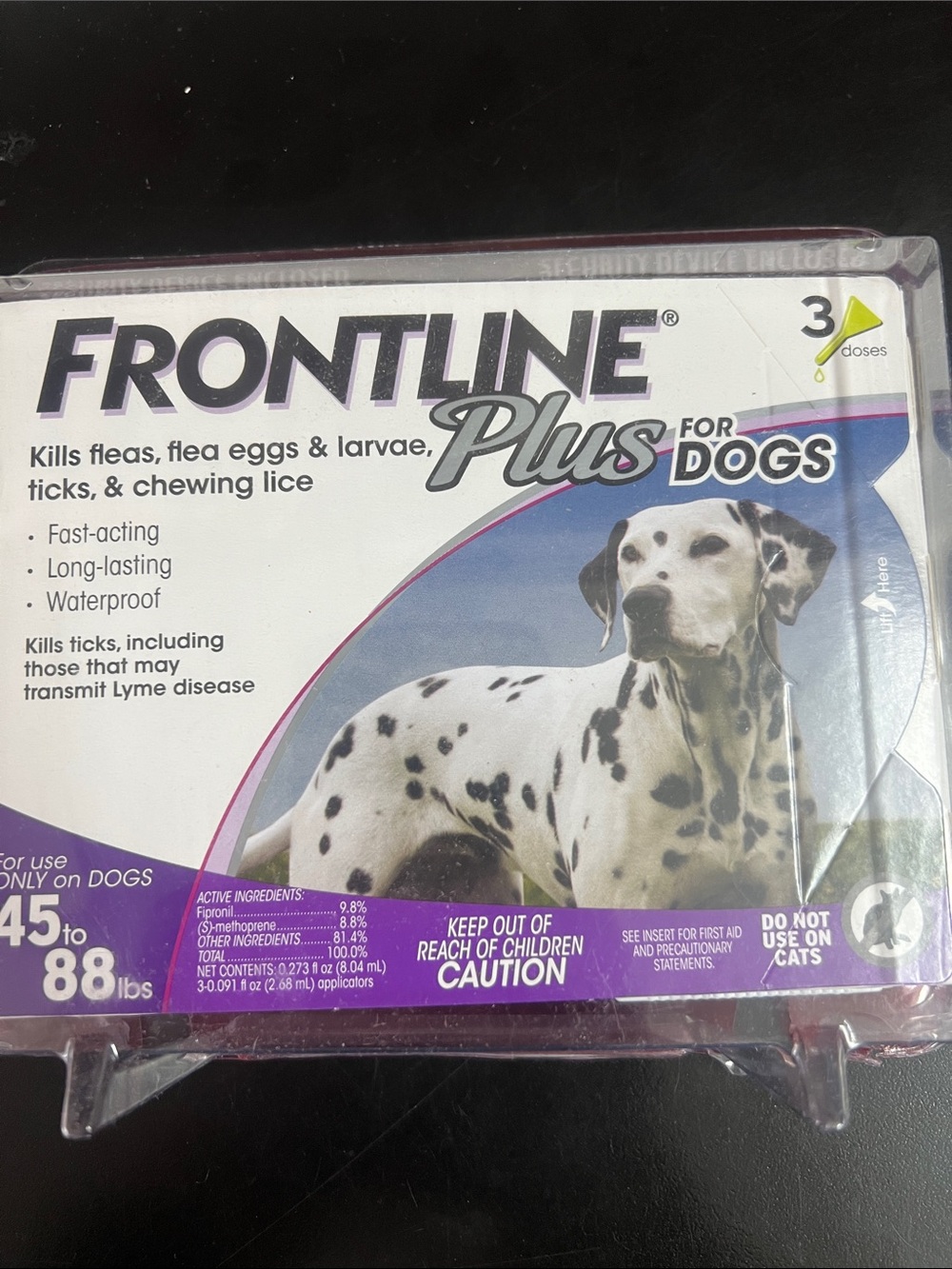 for Dogs Flea & Tick Treatment - White/Purple Packaging